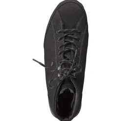 Finn Comfort – Schnürboots aus Nubukleder Schwarz