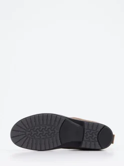 Finn Comfort – Schnürboots aus Veloursleder taupe
