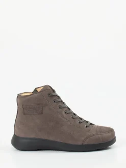 Finn Comfort – Schnürboots aus Nubukleder schlammgrau