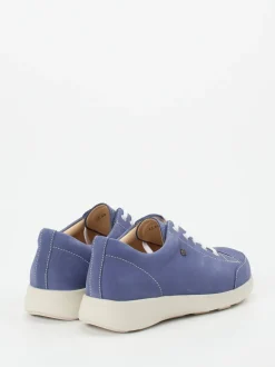 Finn Comfort – Schnürschuh aus Nubukleder lavendelblau