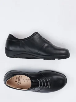 Finn Comfort – Schnürschuh aus Kalbleder schwarz