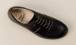 Finn Comfort – Schnürschuh aus Kalbleder schwarz