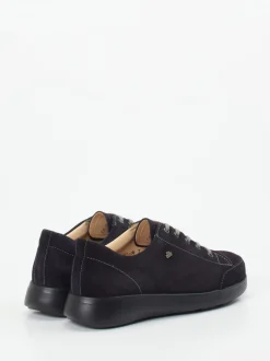 Finn Comfort – Schnürschuh aus Veloursleder dunkelblau