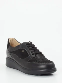 Finn Comfort – Schnürschuh aus Kalbleder Schwarz