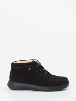 Finn Comfort – Schnürschuh aus Nubukleder schwarz