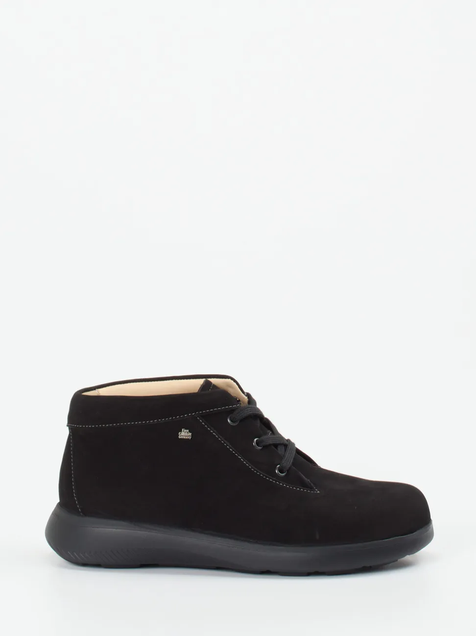 Finn Comfort – Schnürschuh aus Nubukleder schwarz