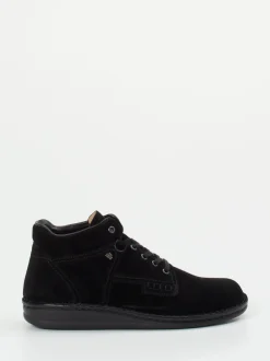 Finn Comfort – Schnürschuh aus Veloursleder schwarz