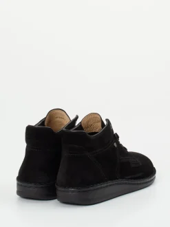 Finn Comfort – Schnürschuh aus Veloursleder schwarz
