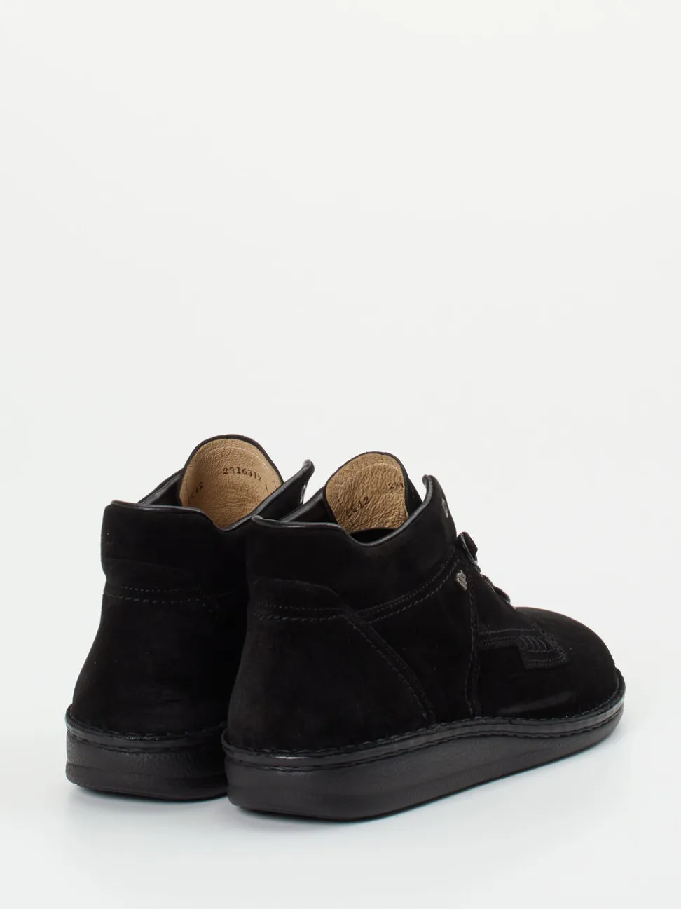 Finn Comfort – Schnürschuh aus Veloursleder schwarz