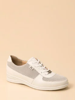 Finn Comfort – Schnürschuh aus Kalbleder weiß