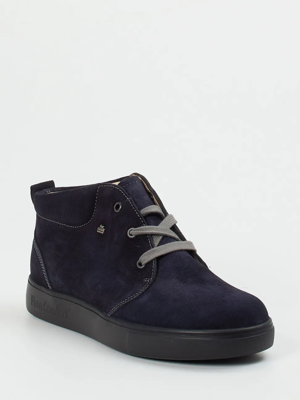 Finn Comfort – Schnürschuh aus Veloursleder Dunkelblau