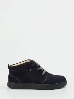 Finn Comfort – Schnürschuh aus Veloursleder Dunkelblau