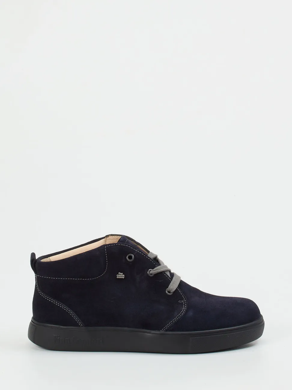 Finn Comfort – Schnürschuh aus Veloursleder Dunkelblau