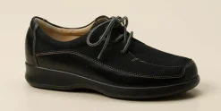 Finn Comfort – Schnürschuh aus Nubukleder schwarz