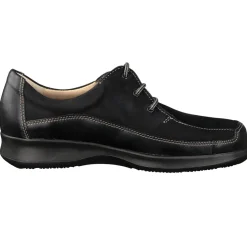 Finn Comfort – Schnürschuh aus Nubukleder schwarz