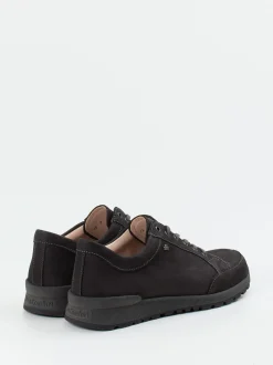 Finn Comfort – Schnürschuhe aus Nubukleder in Anthrazit