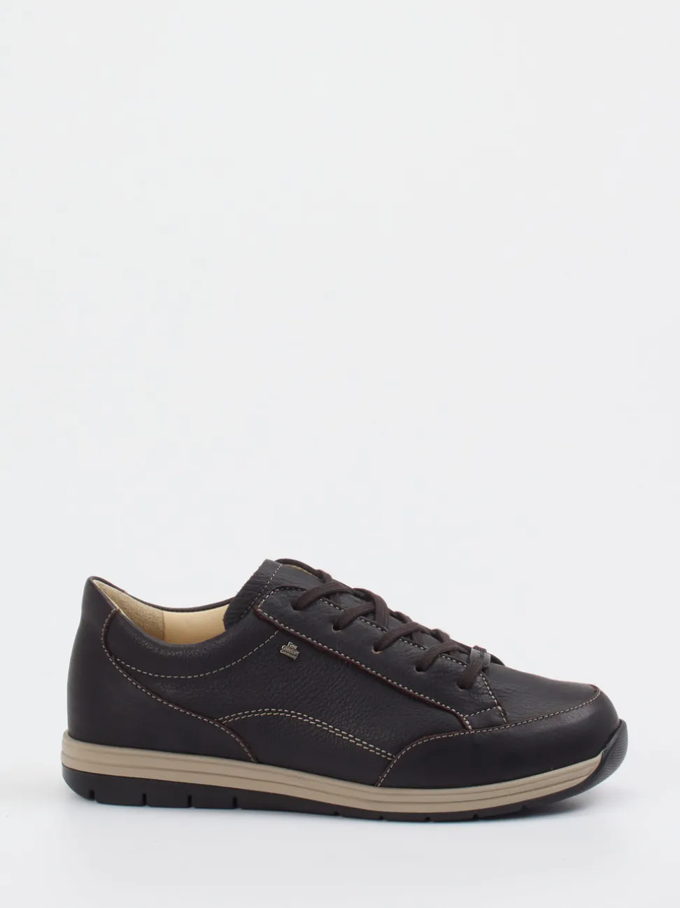 Finn Comfort – Schnürschuhe aus Nubukleder Dunkelbraun