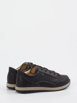 Finn Comfort – Schnürschuhe aus Nubukleder Dunkelbraun