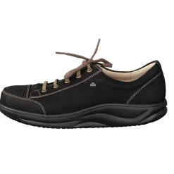 Finn Comfort – Schnürschuhe aus Nubukleder Schwarz