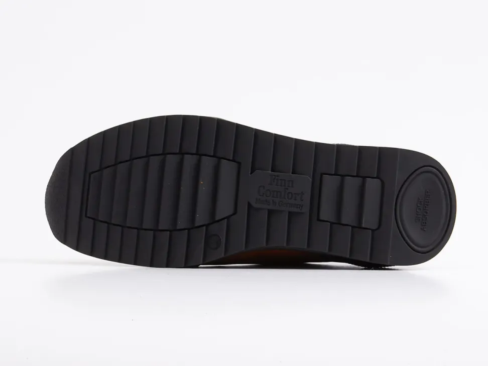 Finn Comfort – Schnürschuhe aus Nubukleder cognacbraun