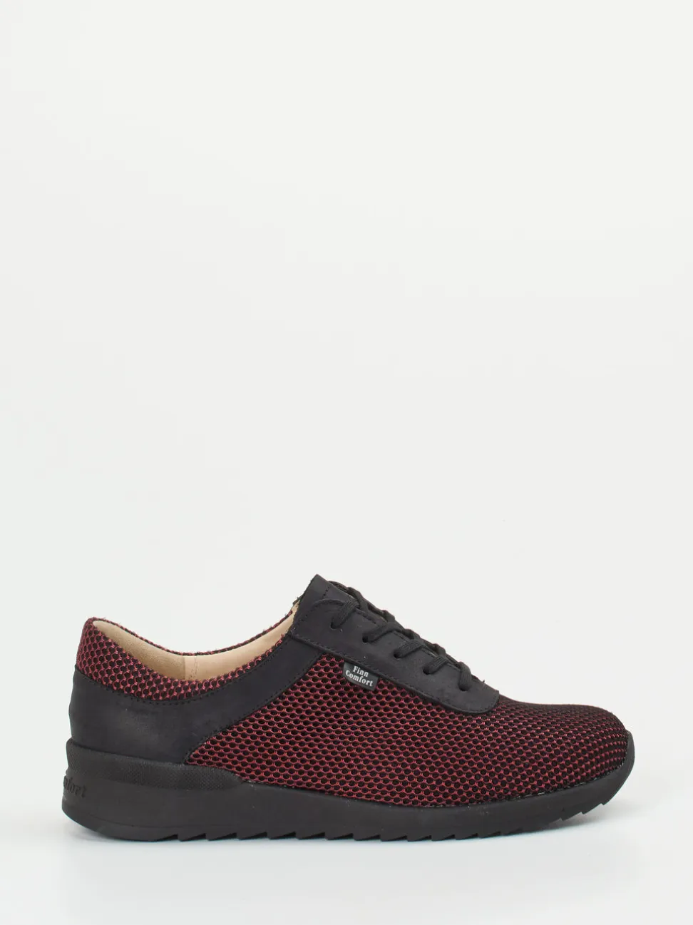 Finn Comfort – Schnürschuhe aus Mesh und Nubukleder