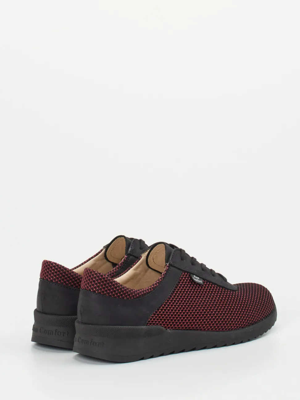 Finn Comfort – Schnürschuhe aus Mesh und Nubukleder