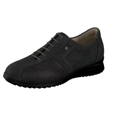 Finn Comfort – Schnürschuhe aus Nubukleder anthrazit