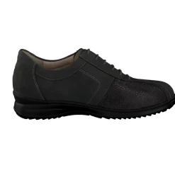 Finn Comfort – Schnürschuhe aus Nubukleder anthrazit