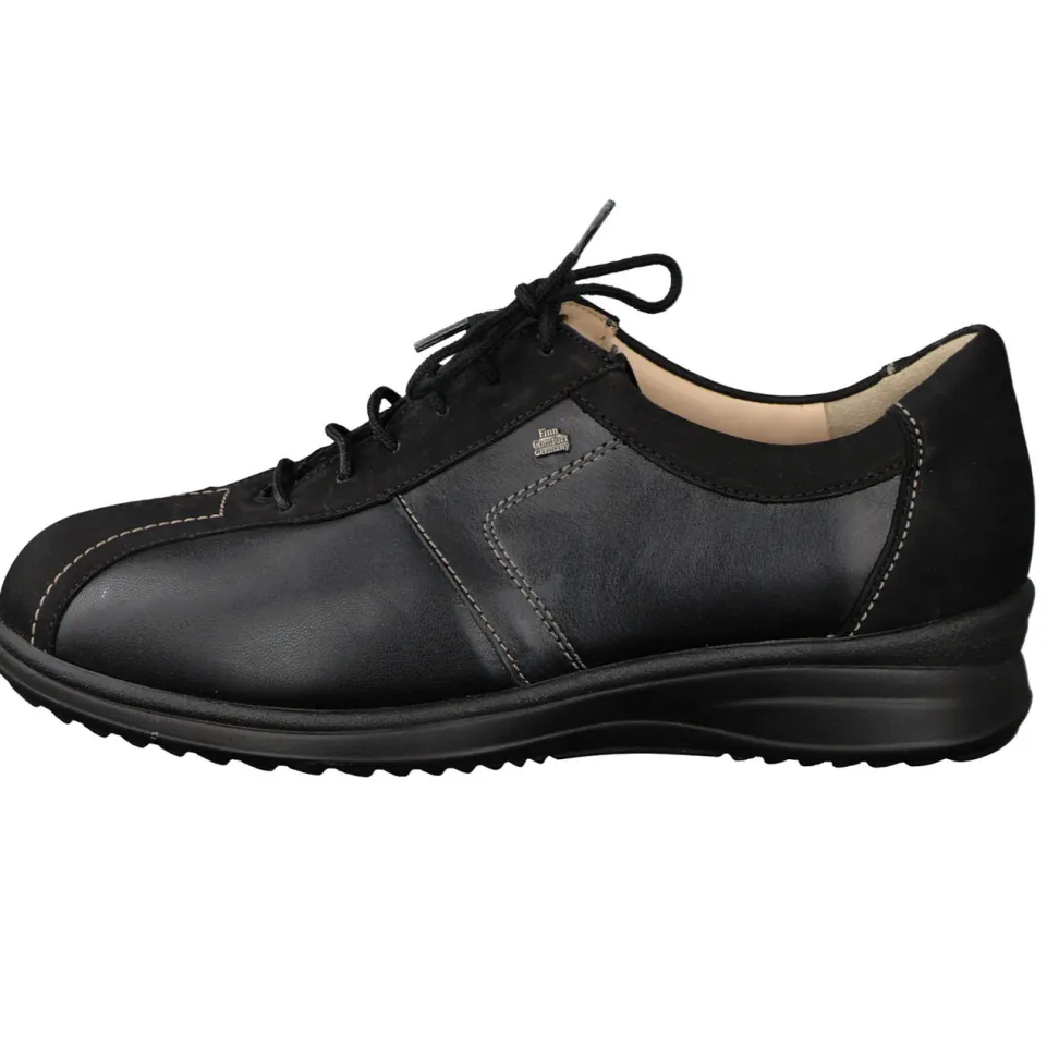 Finn Comfort – Schnürschuhe aus Kalbleder schwarz