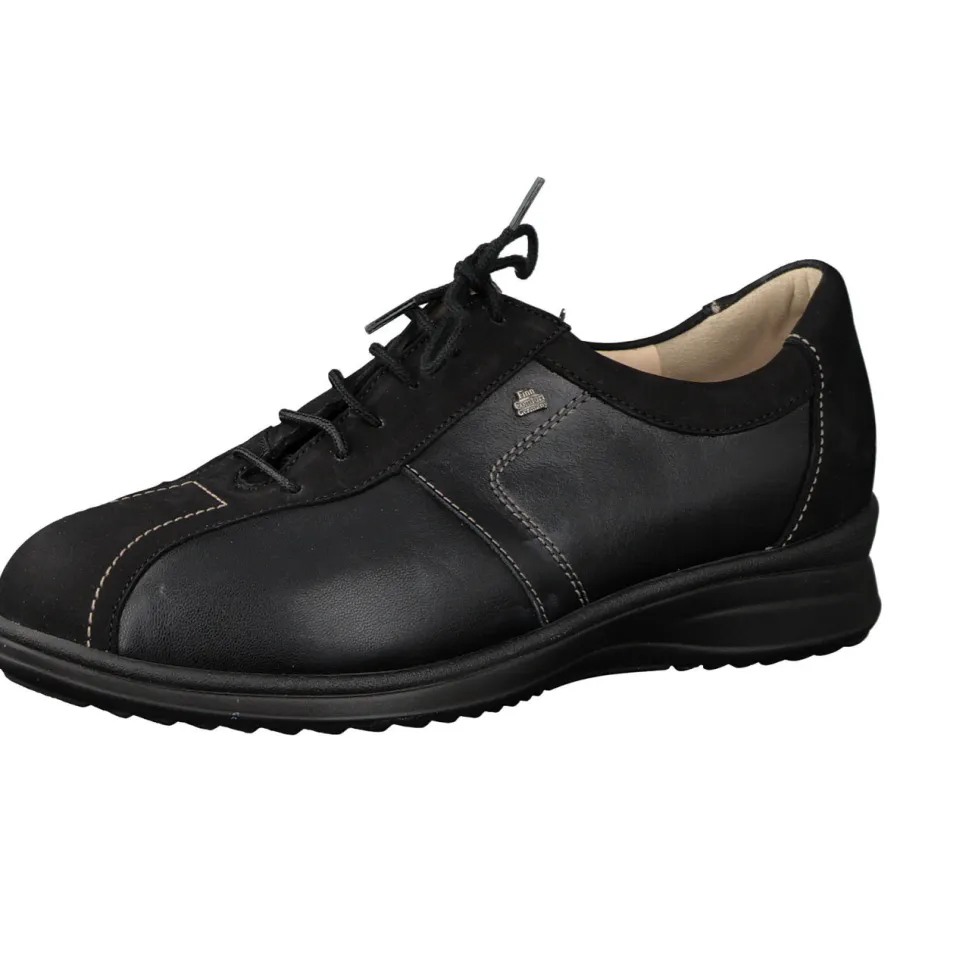 Finn Comfort – Schnürschuhe aus Kalbleder schwarz