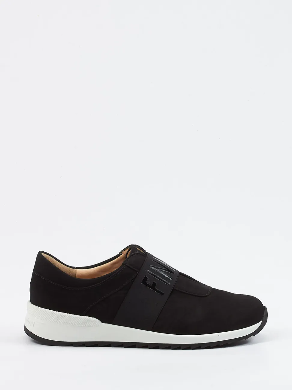 Finn Comfort – Slip-On Sneaker aus Nubukleder schwarz