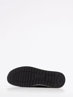 Finn Comfort – Slipper aus Nubukleder in Marineblau