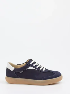 Finn Comfort – Sneaker aus Nubukleder Dunkelblau