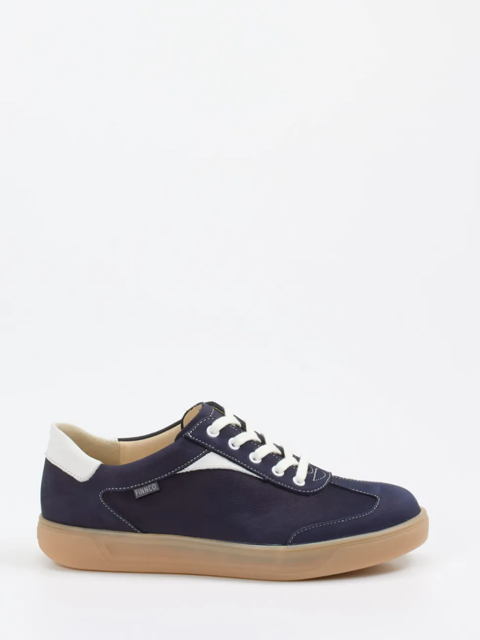 Finn Comfort – Sneaker aus Nubukleder Dunkelblau