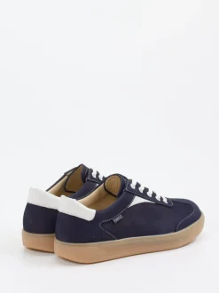 Finn Comfort – Sneaker aus Nubukleder Dunkelblau