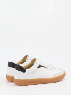 Finn Comfort – Sneaker aus Kalb- und Veloursleder Weiß