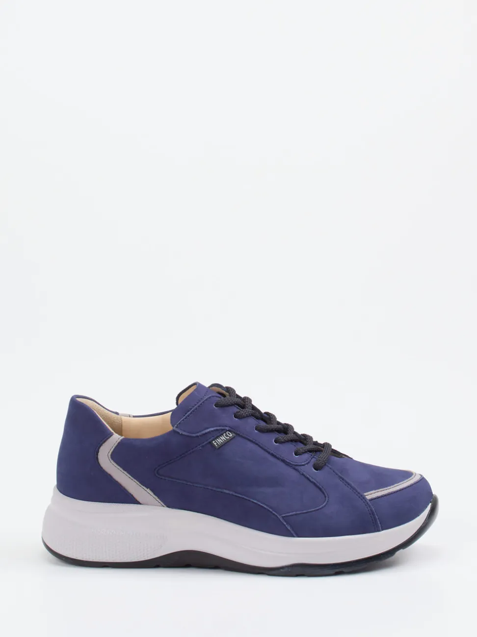 Finn Comfort – Sneaker aus Nubukleder tintenblau