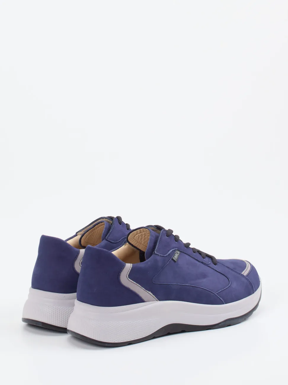 Finn Comfort – Sneaker aus Nubukleder tintenblau