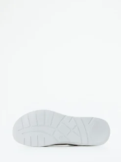 Finn Comfort – Sneaker aus Kalbleder in Olivbeige