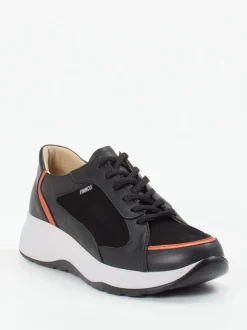 Finn Comfort – Sneaker aus Kalbleder mit Nubukdetails