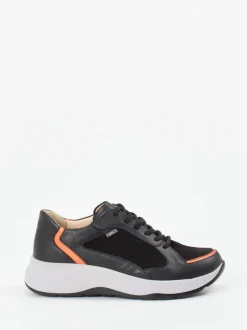 Finn Comfort – Sneaker aus Kalbleder mit Nubukdetails