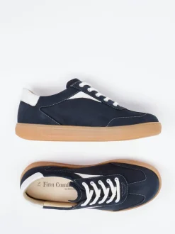 Finn Comfort – Sneaker aus Nubukleder Dunkelblau