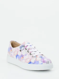 Finn Comfort – Sneaker aus geprägtem Leder Rosé-Multicolor