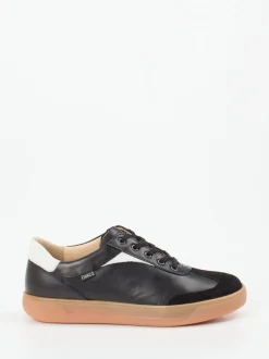 Finn Comfort – Sneaker aus Kalbleder in Schwarz