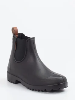 Fischer – Chelsea-Gummiboots aus Synthetik schwarz
