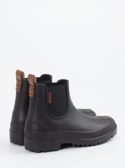Fischer – Chelsea-Gummiboots aus Synthetik schwarz
