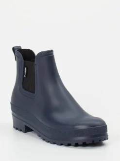 Fischer – Gummistiefelette aus Synthetik in Marineblau