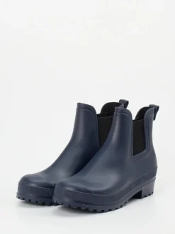Fischer – Gummistiefelette aus Synthetik in Marineblau