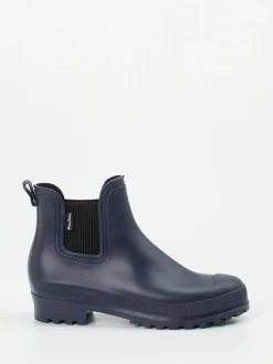 Fischer – Gummistiefelette aus Synthetik in Marineblau