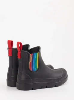 Fischer – Gummistiefeletten aus Synthetik Schwarz bunt